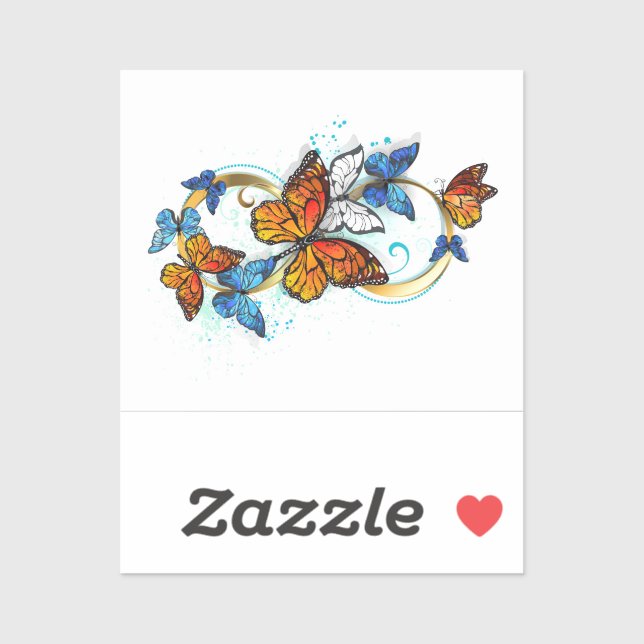 Infinity of Monarch Butterflies Sticker (Sheet)