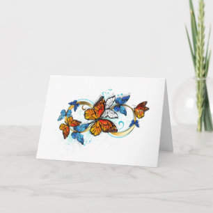 Infinity of Monarch Butterflies Thank You Card