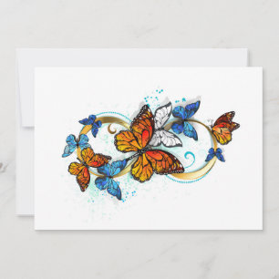 Infinity of Monarch Butterflies Thank You Card