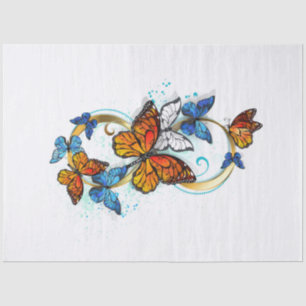 Infinity of Monarch Butterflies Tissue Paper