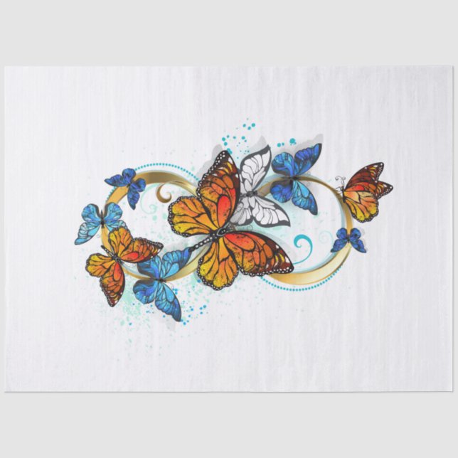 Infinity of Monarch Butterflies Tissue Paper (Front)