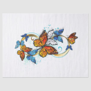 Infinity of Monarch Butterflies Tissue Paper