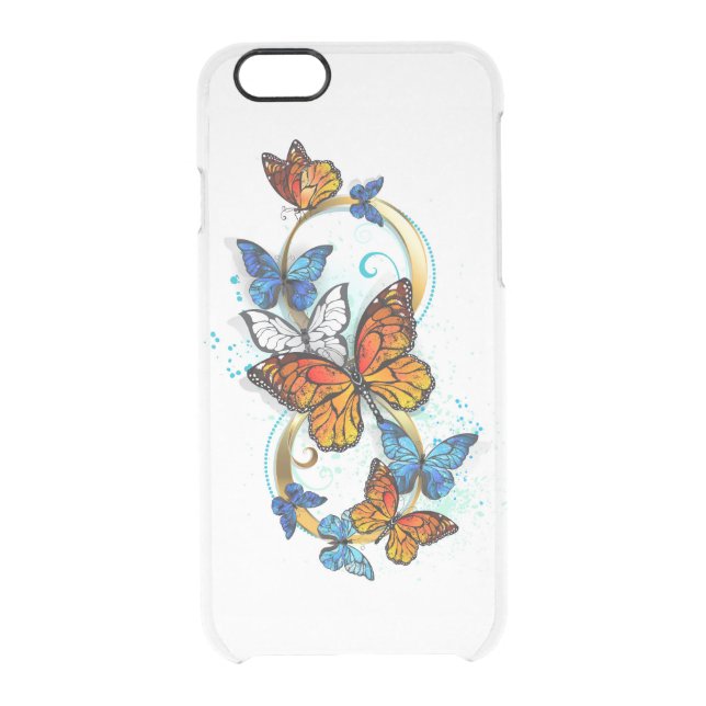 Infinity of Monarch Butterflies Uncommon iPhone Case (Back)