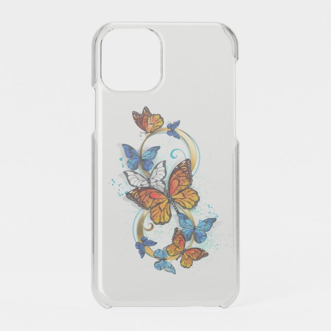 Infinity of Monarch Butterflies Uncommon iPhone Case (Back)