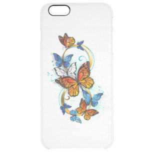 Infinity of Monarch Butterflies Clear iPhone 6 Plus Case