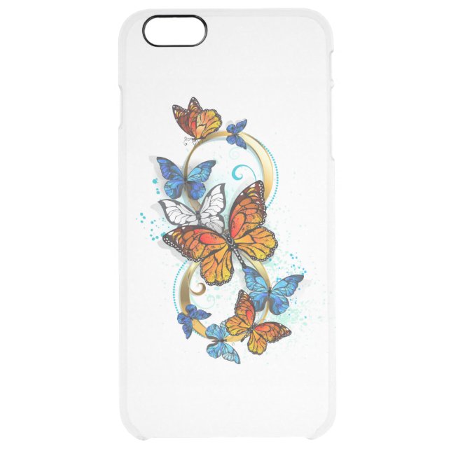 Infinity of Monarch Butterflies Uncommon iPhone Case (Back)