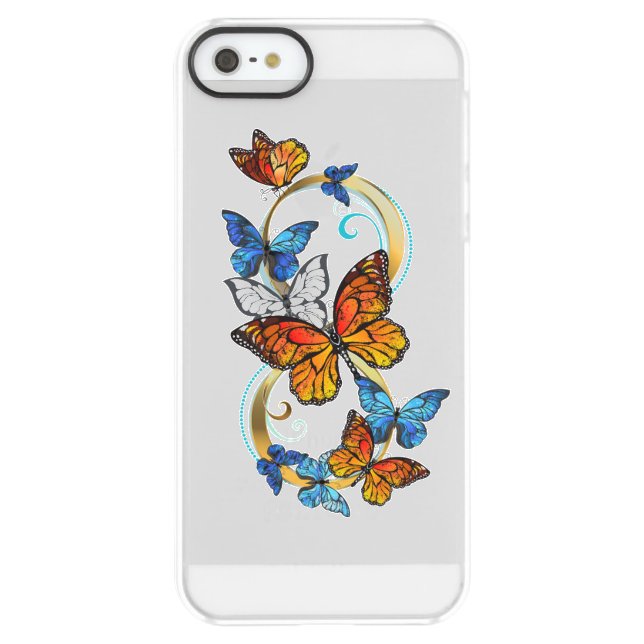 Infinity of Monarch Butterflies Uncommon iPhone Case (Back)
