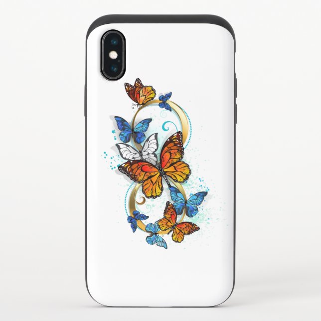 Infinity of Monarch Butterflies Uncommon iPhone Case (Back)