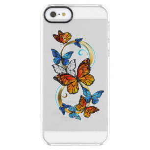 Infinity of Monarch Butterflies Clear iPhone SE/5/5s Case