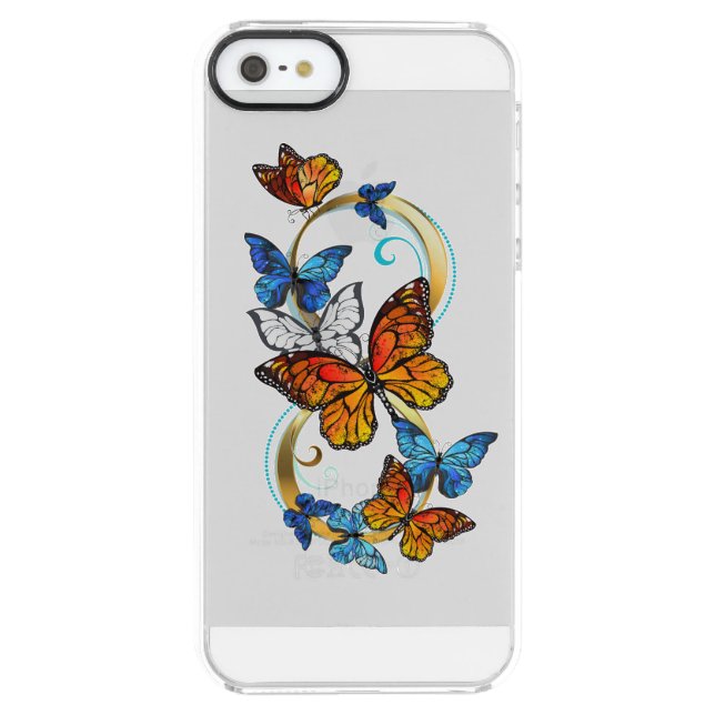 Infinity of Monarch Butterflies Uncommon iPhone Case (Back)