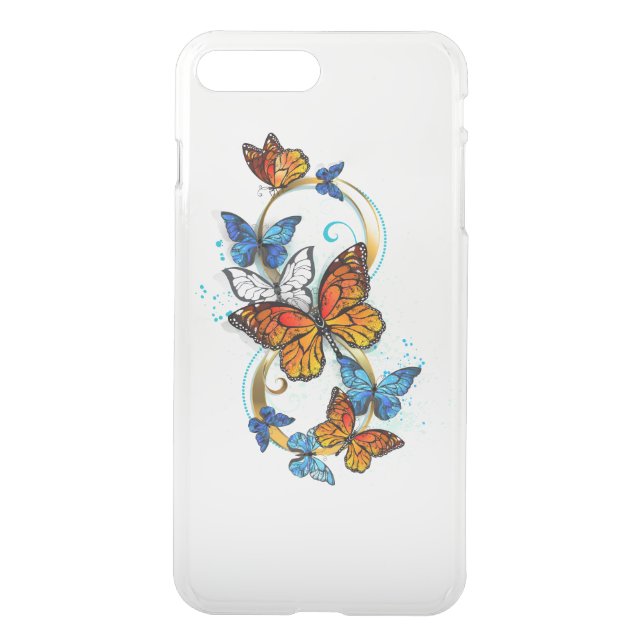 Infinity of Monarch Butterflies Uncommon iPhone Case (Back)