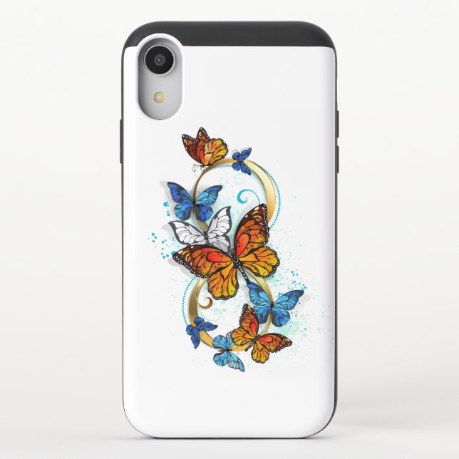 Infinity of Monarch Butterflies Uncommon iPhone Case (Back)