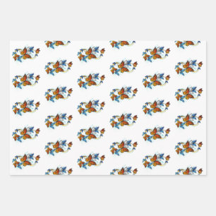Infinity of Monarch Butterflies Wrapping Paper Sheets