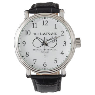 Infinity Personalized Family Name and Est. Date Watch