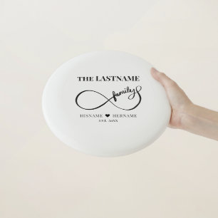 Infinity Personalized Family Name and Est. Date Wham-O Frisbee
