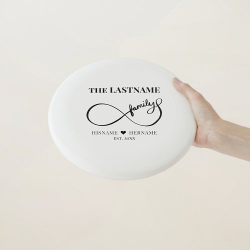 Infinity Personalized Family Name and Est Date Wham_O Frisbee