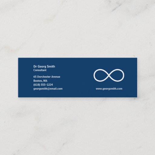 Customizable Infinity - Scientist Business Card