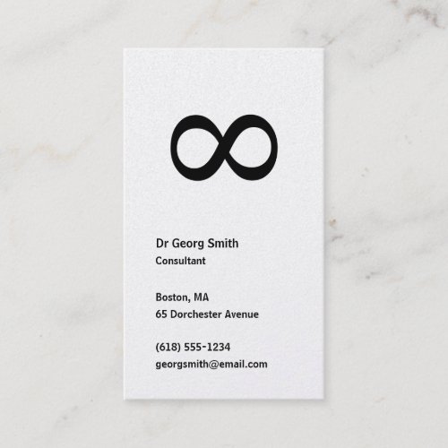Infinity - Scientist Business Card