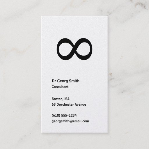 Customizable Infinity - Scientist Business Card