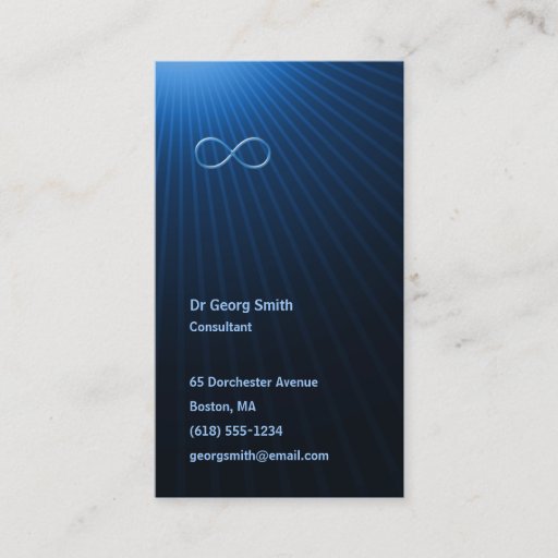 Customizable Infinity - Scientist Business Card