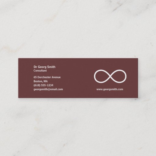 Customizable Infinity - Scientist Business Card