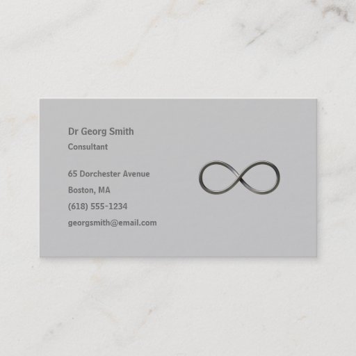 Customizable Infinity - Scientist Business Card