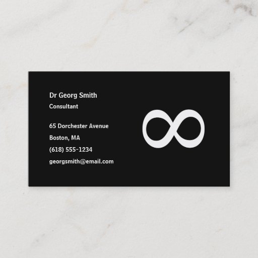 Customizable Infinity - Scientist Business Card