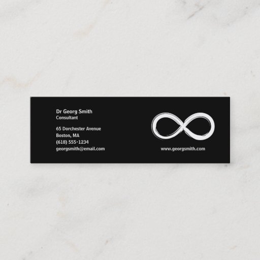 Customizable Infinity - Scientist Business Card