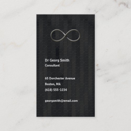 Infinity - Scientist Dark Grey Business Card