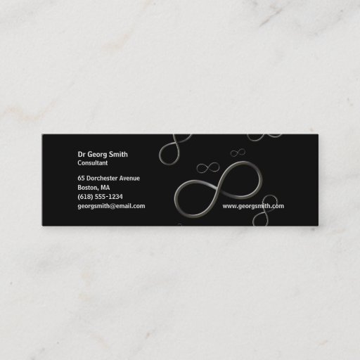 Customizable Infinity - Scientist Business Card