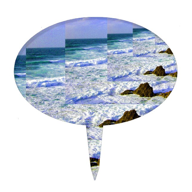 Infinity Sea Cake Topper (Front)