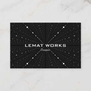 Infinity Space Dots -Black- Business Card