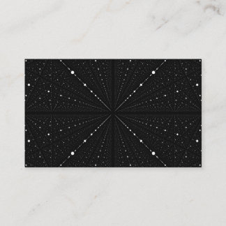 Infinity Space Dots -Black- Business Card