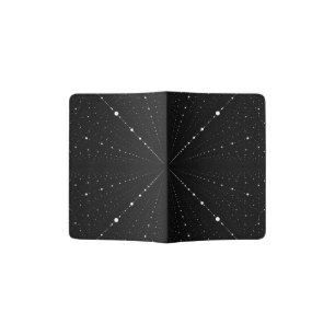 Infinity Space Dots -Black- Passport Holder
