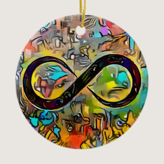 Infinity Symbol  | Autism Awareness Neurodiversity Ceramic Ornament