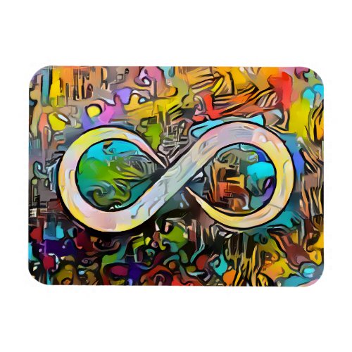 Infinity Symbol   Autism Awareness Neurodiversity Magnet