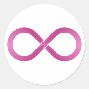 infinity symbol classic round sticker