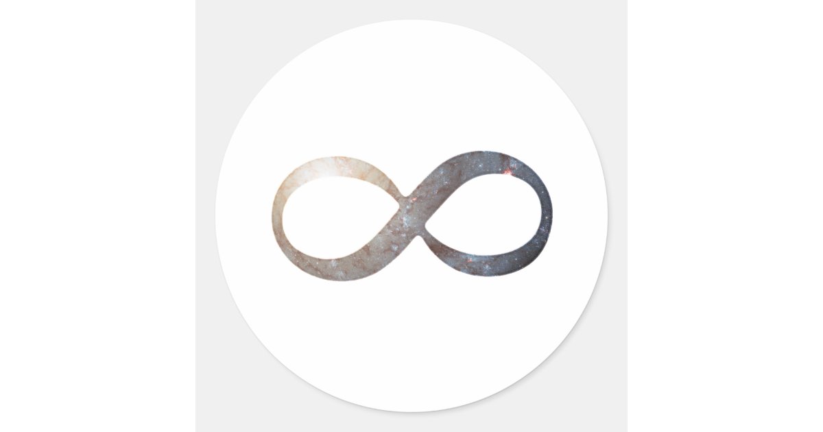 Infinity Symbol Classic Round Sticker
