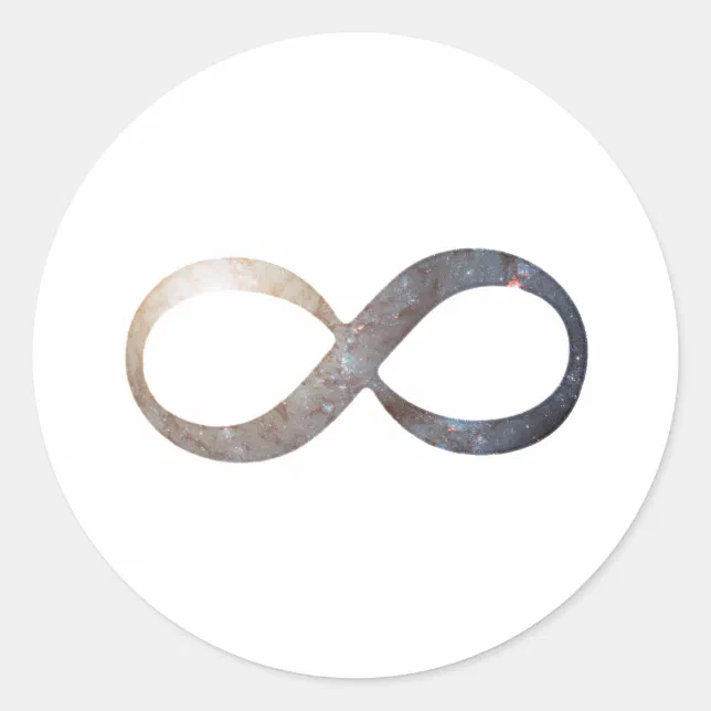 Infinity Symbol Classic Round Sticker | Zazzle