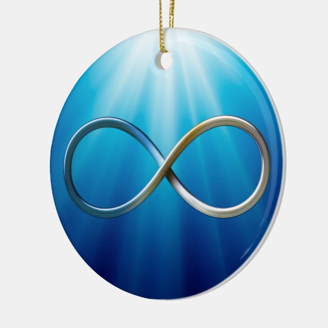 Infinity Symbol | Cool mathematics Gifts Ceramic Ornament (Left)