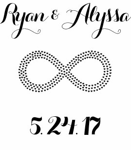 Infinity Wedding Gifts Zazzle Infinity Symbol Custom Wedding Invitation Square Sticker