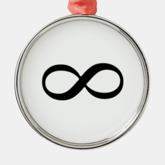 Infinity Symbol Metal Ornament (Front)