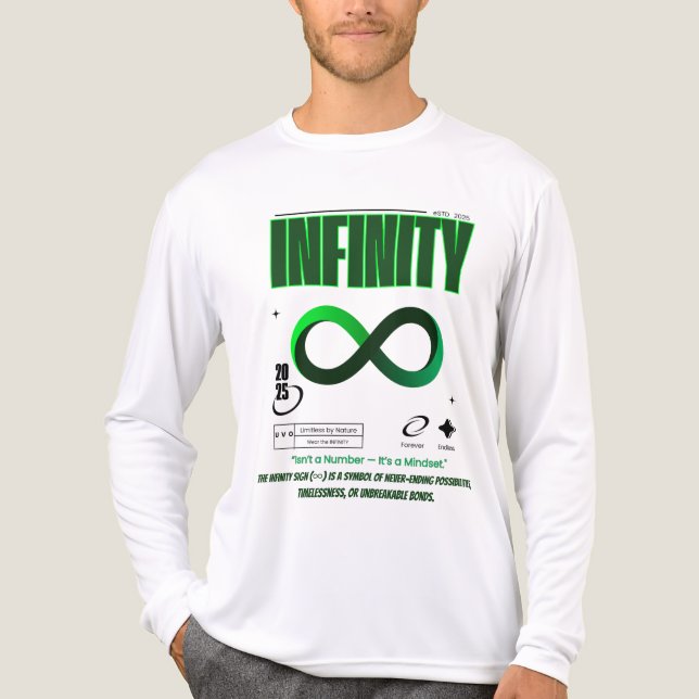 Infinity Symbol Motivational Mindset Tee (Front)