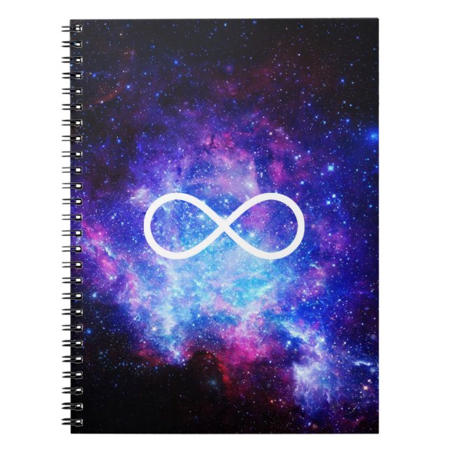 Infinity symbol nebula notebook (Front)