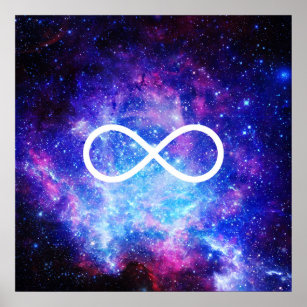 Infinity symbol nebula poster