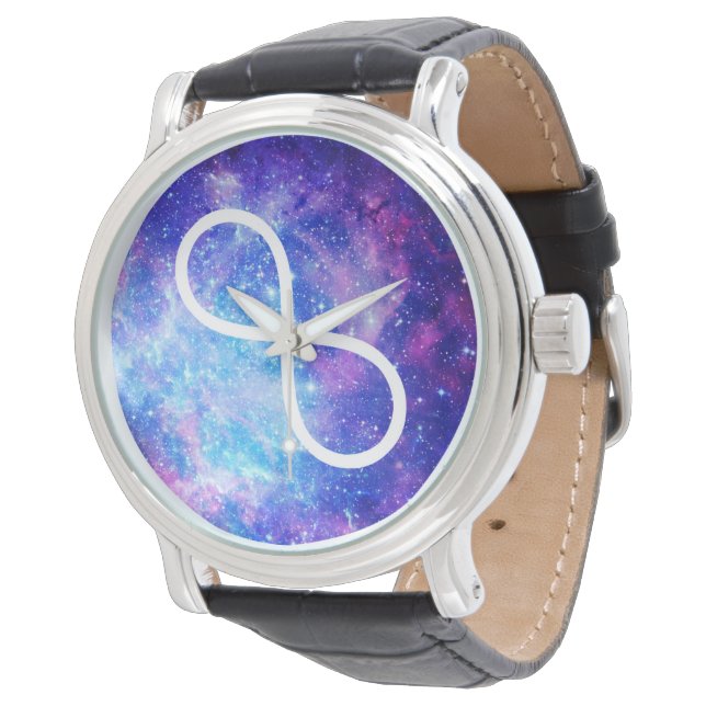 Infinity symbol nebula watch (Angled)