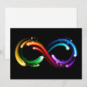 Infinity symbol of rainbow comets (Front/Back)