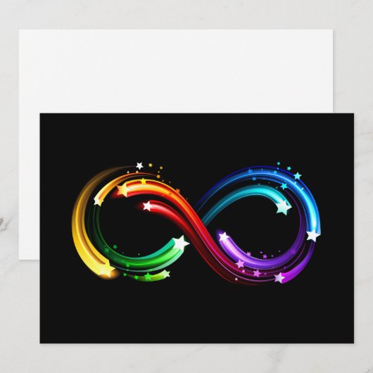 Infinity symbol of rainbow comets (Front/Back)