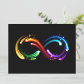 Infinity symbol of rainbow comets (Standing Front)