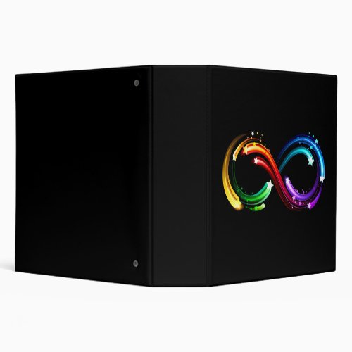 Infinity symbol of rainbow comets 3 ring binder